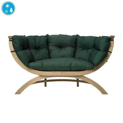 Amazonas Hanging Chairs Verde Weatherproof Green Amazonas | Globo Siena Due Seat AZ-2030926