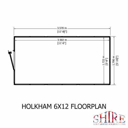 Garden Building Store Greenhouse Shire Holkham 6 x 12 Wooden Greenhouse Shire Holkham 6 x 12 Wooden Greenhouse