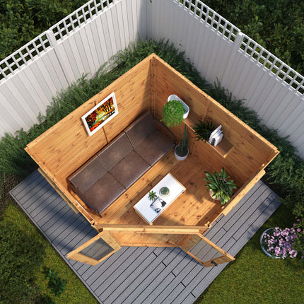 Garden Building Store Summerhouse Mercia 7x7 Premium Corner Summerhouse Mercia 7x7 Premium Corner Summerhouse