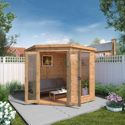 Garden Building Store Summerhouse Mercia 7x7 Premium Corner Summerhouse Mercia 7x7 Premium Corner Summerhouse