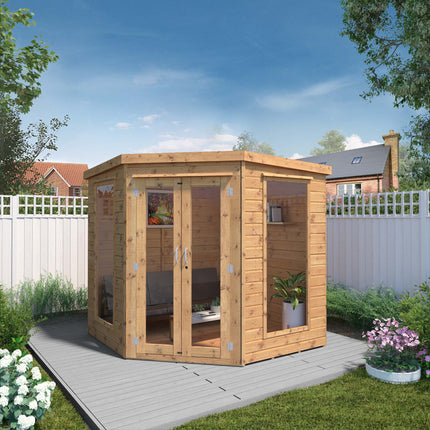 Garden Building Store Summerhouse Mercia 7x7 Premium Corner Summerhouse Mercia 7x7 Premium Corner Summerhouse