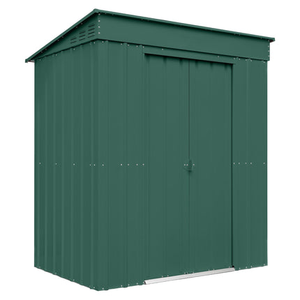 Globel Metal Sheds Globel 6 x 4 Metal Pent Shed - Green ESDXL20MET224 Globel 6 x 4 Metal Pent Shed - Green 5029442023762