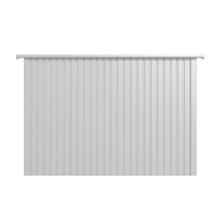 Globel Metal Sheds Lotus Minos 9 x 8 Pent Aluminium Metal Shed - White Lo-MINOS-98-PS Lotus Minos 9 x 8 Pent Aluminium Metal Shed - White 5055280416848