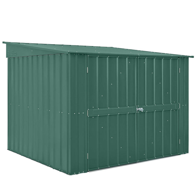 Globel Metal Storage Globel 6 x 6 Bike Locker Shed - Green ESDXL20MET232 Globel 6 x 6 Bike Locker Shed - Green 5029442023847