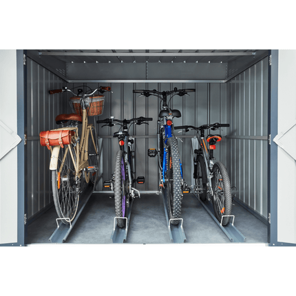 Globel Metal Storage Globel 6x6ft Bicycle Storage - Anthracite Grey ESDXL20MET233 Globel 6x6 Bicycle Storage - Anthracite Grey 5029442023854