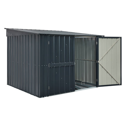 Globel Metal Storage Globel 6x6ft Bicycle Storage - Anthracite Grey ESDXL20MET233 Globel 6x6 Bicycle Storage - Anthracite Grey 5029442023854