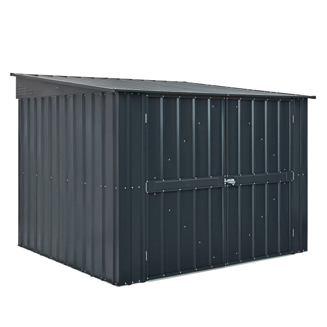 Globel Metal Storage Globel 6x6ft Bicycle Storage - Anthracite Grey ESDXL20MET233 Globel 6x6 Bicycle Storage - Anthracite Grey 5029442023854