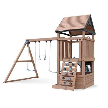 Gorilla Playsets Play Equipment Driftwood Cove Wooden Climbing Frame Driftwood Cove Wooden Climbing Frame