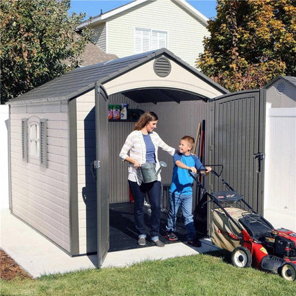 Lifetime Plastic Shed Lifetime 8 x 10 Special Edition Heavy-Duty Apex Plastic Shed LFT 8x10 60056 Lifetime 8 x 10 Special Edition Heavy-Duty Apex Plastic Shed 5055280413038