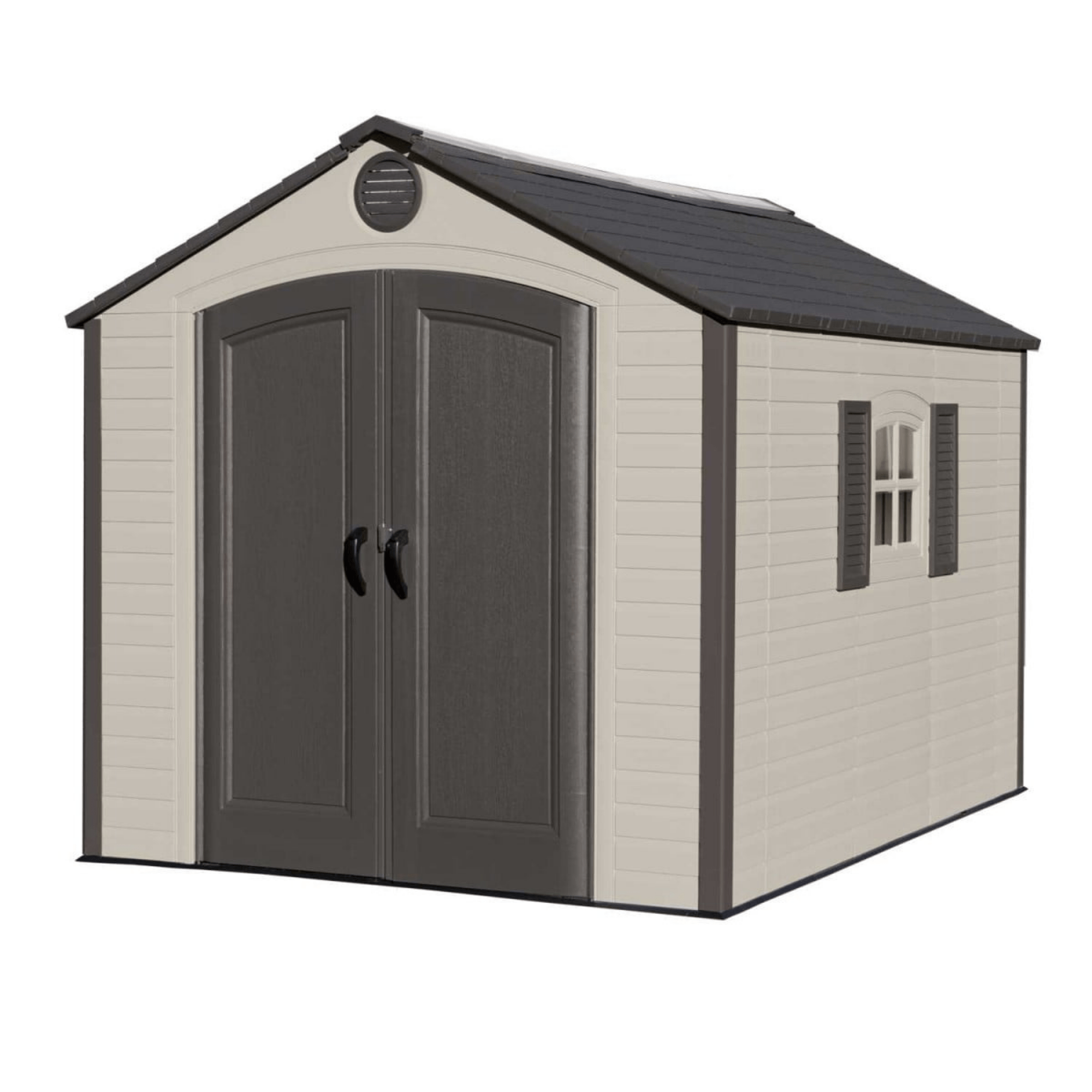 Lifetime 8 X 10 Special Edition Heavy Duty Apex Plastic Shed Garden lifetime-8-x-10-special-edition-heavy-duty-apex-plastic-shed-garden