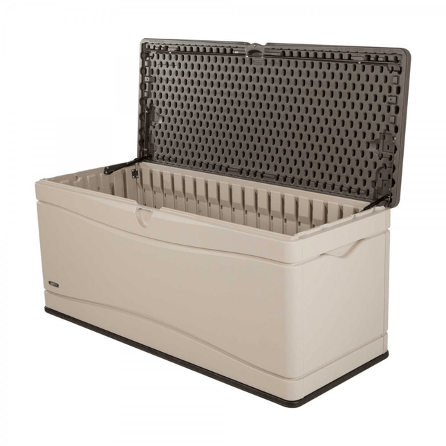 Lifetime Plastic Storage Lifetime 500 Litre Plastic Outdoor Storage Box - Brown/Desert Sand LFT BOX L 60012 5055280413069