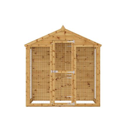 Mercia Dog Kennel Mercia 8x6 Shiplap Apex Dog Kennel & Run