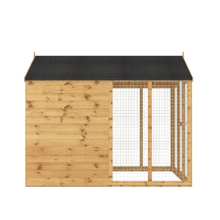 Mercia Dog Kennel Mercia 8x6 Shiplap Apex Dog Kennel & Run