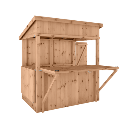 Mercia Garden Bar Mercia 6 x 4 Premium Pressure Treated Garden Bar With Shutters Mercia 6 x 4 Premium Pressure Treated Garden Bar With Shutters