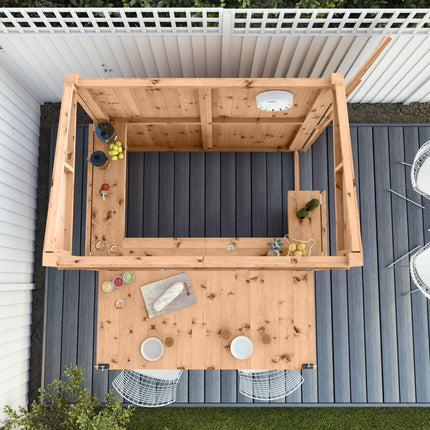 Mercia Garden Bar Mercia 6 x 4 Premium Pressure Treated Garden Bar With Shutters Mercia 6 x 4 Premium Pressure Treated Garden Bar With Shutters