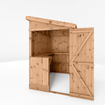 Mercia Garden Bar Mercia 6 x 4 Premium Pressure Treated Garden Bar With Shutters Mercia 6 x 4 Premium Pressure Treated Garden Bar With Shutters