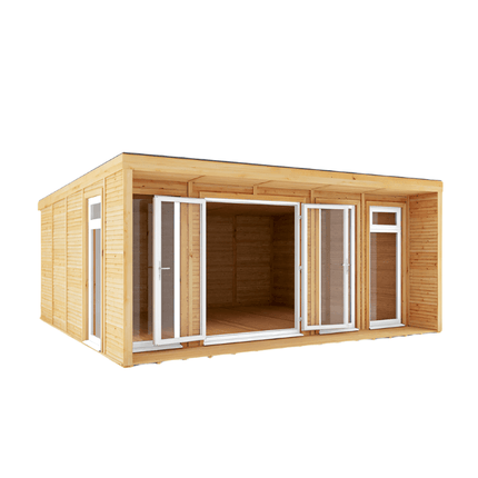 Mercia Garden Room Mercia The Creswell 5m x 4m Insulated Garden Room with White UPVC CressW5D4UPVCW Mercia The Creswell 5m x 4m Insulated Garden Room with White UPVC 5029442020754
