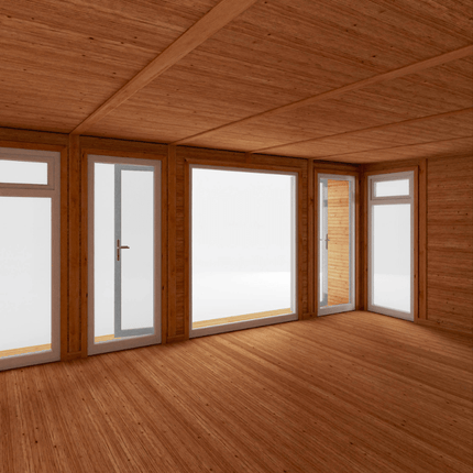 Mercia Garden Room Mercia The Creswell 5m x 4m Insulated Garden Room with White UPVC CressW5D4UPVCW Mercia The Creswell 5m x 4m Insulated Garden Room with White UPVC 5029442020754