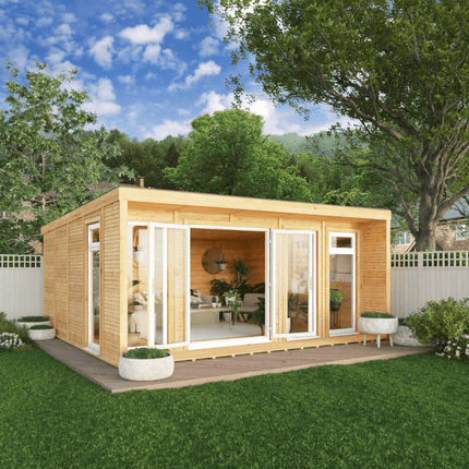 Mercia Garden Room Mercia The Creswell 5m x 4m Insulated Garden Room with White UPVC CressW5D4UPVCW Mercia The Creswell 5m x 4m Insulated Garden Room with White UPVC 5029442020754