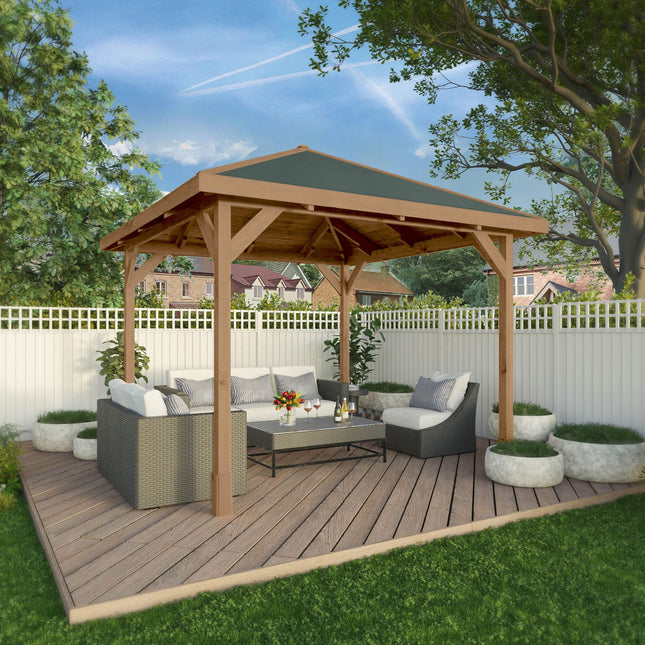 Mercia Gazebo Mercia 10 x 10 (3m x 3m) Traditional Wooden Gazebo ESDXL21PT067SK Mercia 10 x 10 (3m x 3m) Traditional Wooden Gazebo 5029442023953