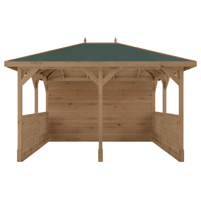 Mercia Gazebo Mercia 10 x 13 (3m x 4m) Pressure Treated Traditional Gazebo with Side Panels ESDXL21PT070SK Mercia 10 x 13 (3m x 4m) Pressure Treated Traditional Gazebo with Side Panels 5029442023984