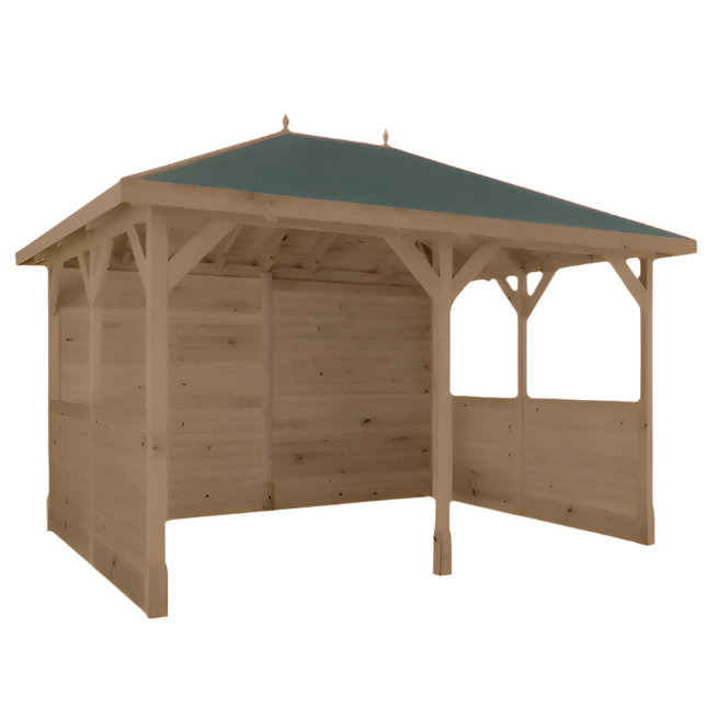 Mercia Gazebo Mercia 10 x 13 (3m x 4m) Pressure Treated Traditional Gazebo with Side Panels ESDXL21PT070SK Mercia 10 x 13 (3m x 4m) Pressure Treated Traditional Gazebo with Side Panels 5029442023984