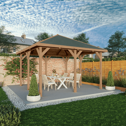 Mercia Gazebo Mercia 13 x 13 (4m x 4m) Pressure Treated Traditional Gazebo ESDXL21PT071SK Mercia 13 x 13 (4m x 4m) Pressure Treated Traditional Gazebo 5029442023991