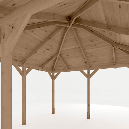 Mercia Gazebo Mercia 13 x 13 (4m x 4m) Pressure Treated Traditional Gazebo ESDXL21PT071SK Mercia 13 x 13 (4m x 4m) Pressure Treated Traditional Gazebo 5029442023991