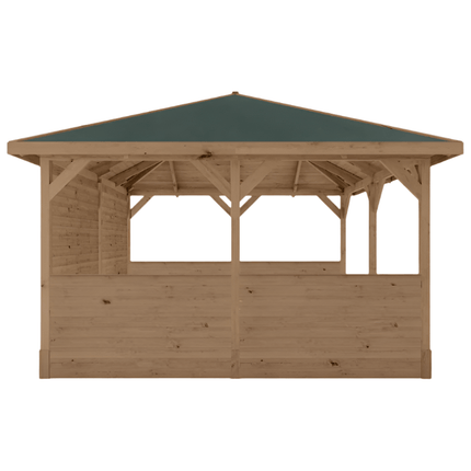 Mercia Gazebo Mercia 13 x 13 (4m x 4m) Pressure Treated Traditional Gazebo with Side Panels ESDXL21PT072SK Mercia 13 x 13 (4m x 4m) Pressure Treated Traditional Gazebo with Side Panels 5029442024004