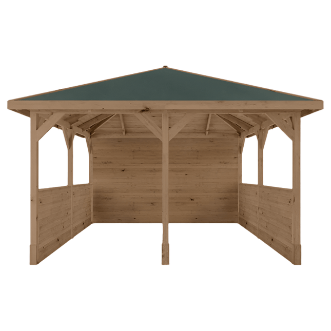 Mercia Gazebo Mercia 13 x 13 (4m x 4m) Pressure Treated Traditional Gazebo with Side Panels ESDXL21PT072SK Mercia 13 x 13 (4m x 4m) Pressure Treated Traditional Gazebo with Side Panels 5029442024004