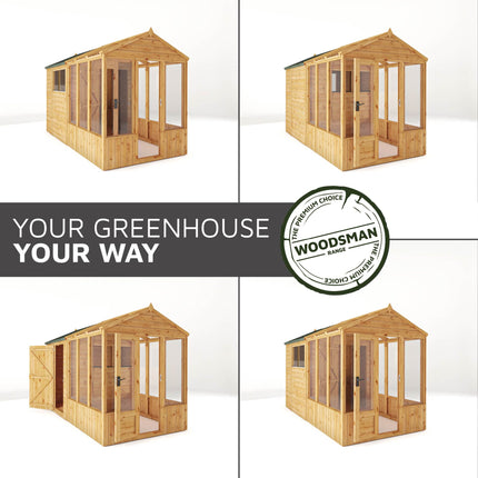 Mercia Greenhouse Mercia 12 x 6 Premium Woodsman Apex Styrene Combi Greenhouse Mercia 12 x 6 Premium Woodsman Apex Styrene Combi Greenhouse