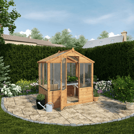 Mercia Greenhouse Mercia 6 x 4 Evesham Traditional Wooden Greenhouse Mercia 6 x 4 Evesham Traditional Wooden Greenhouse