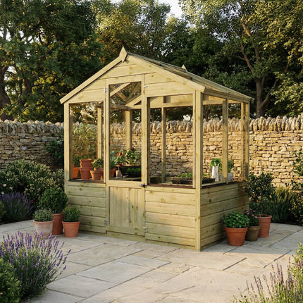 Mercia Greenhouses Mercia 6 x 4 Evesham Traditional Wooden Greenhouse Mercia 6 x 4 Evesham Traditional Wooden Greenhouse