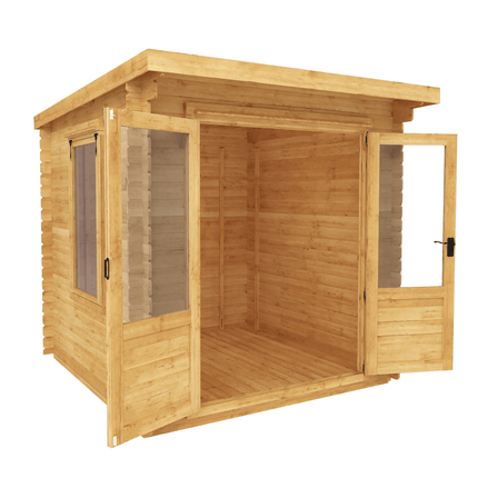 Mercia Log Cabins Mercia 2.4m x 2.4m Pent Log Cabin - 19mm Mercia 2.4m x 2.4m Pent Log Cabin - 19mm