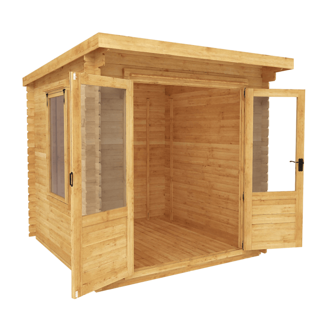 Mercia Log Cabins Mercia 2.4m x 2.4m Pent Log Cabin - 19mm Mercia 2.4m x 2.4m Pent Log Cabin - 19mm