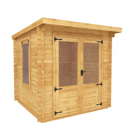 Mercia Log Cabins Mercia 2.4m x 2.4m Pent Log Cabin - 19mm Mercia 2.4m x 2.4m Pent Log Cabin - 19mm