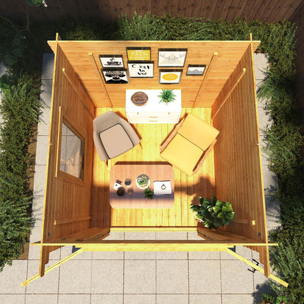 Mercia Log Cabins Mercia 2.4m x 2.4m Pent Log Cabin - 19mm Mercia 2.4m x 2.4m Pent Log Cabin - 19mm