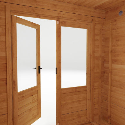 Mercia Log Cabins Mercia 2.4m x 2.4m Pent Log Cabin - 19mm Mercia 2.4m x 2.4m Pent Log Cabin - 19mm