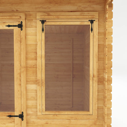 Mercia Log Cabins Mercia 3m x 3m (10 x 10) Pent 19mm Log Cabin Mercia 3m x 3m (10 x 10) Pent 19mm Log Cabin