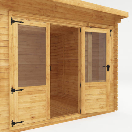 Mercia Log Cabins Mercia 3m x 3m (10 x 10) Pent 19mm Log Cabin Mercia 3m x 3m (10 x 10) Pent 19mm Log Cabin