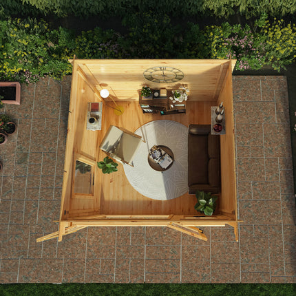 Mercia Log Cabins Mercia 3m x 3m (10 x 10) Pent 19mm Log Cabin Mercia 3m x 3m (10 x 10) Pent 19mm Log Cabin