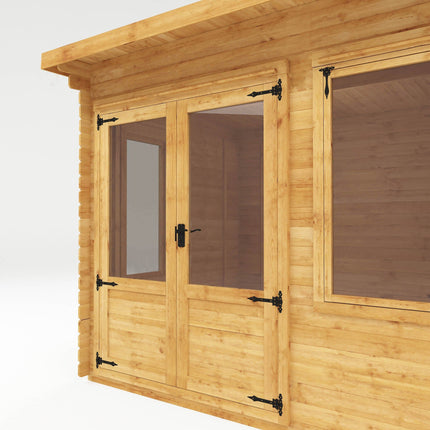 Mercia Log Cabins Mercia 3m x 3m (10 x 10) Pent 19mm Log Cabin Mercia 3m x 3m (10 x 10) Pent 19mm Log Cabin