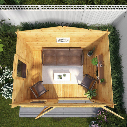 Mercia Log Cabins Mercia 9 x 11 (2.6m x 3.3m) Log Cabin - 19mm Logs Mercia 9 x 11 (2.6m x 3.3m) Log Cabin - 19mm Logs