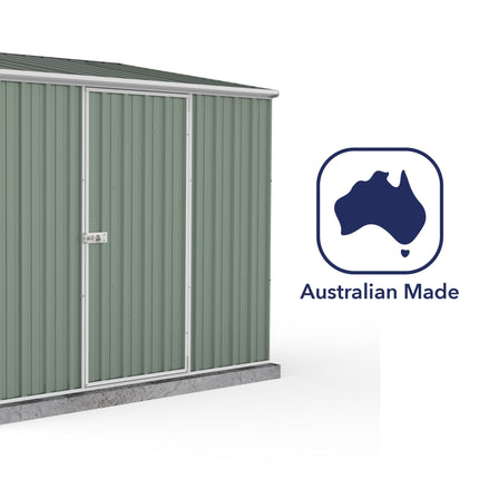 Mercia Metal Shed Mercia Absco 7' 5 x 5 Pale Eucalyptus Easy Build Pent Metal Shed ESDXL20MET004AK 5029442074641