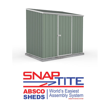 Mercia Metal Shed Mercia Absco 7' 5 x 5 Pale Eucalyptus Easy Build Pent Metal Shed ESDXL20MET004AK 5029442074641