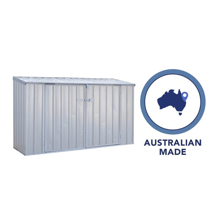 Mercia Metal Storage Mercia Absco 7x3 Zinc Metal Bike Store ESDXL20MET130AK 5029442018720
