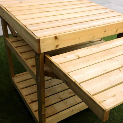 Mercia Outdoor Kitchen Mercia Pressure Treated Pizza Oven/BBQ Table ESDXL21PT048BR Mercia Pressure Treated Pizza Oven/BBQ Table 5029442013961