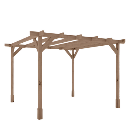Mercia Pergola Mercia 10 x 10 (3.0m x 3.0m) Pressure Treated Wooden Pergola ESDXL21PT064SK Mercia 10 x 10 (3.0m x 3.0m) Pressure Treated Wooden Pergola 5029442023922