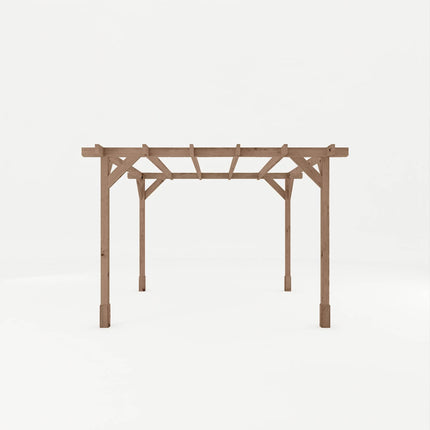 Mercia Pergola Mercia 10 x 10 (3.0m x 3.0m) Pressure Treated Wooden Pergola ESDXL21PT064SK Mercia 10 x 10 (3.0m x 3.0m) Pressure Treated Wooden Pergola 5029442023922