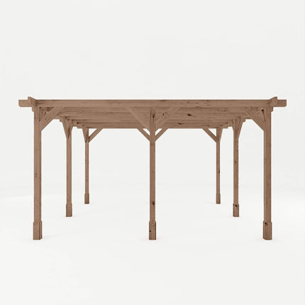 Mercia Pergola Mercia 13 x 13 (4.0m x 4.0m) Pressure Treated Wooden Pergola ESDXL21PT066SK Mercia 13 x 13 (4.0m x 4.0m) Pressure Treated Wooden Pergola 5029442023946